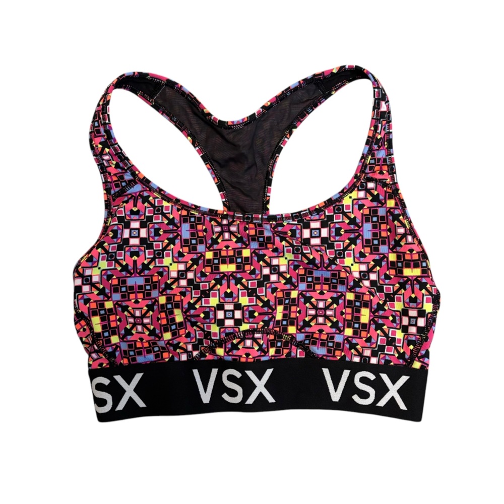 Victoria’s Secret Victoria Sport VSX Colorful Geometric Sports Bra size S small